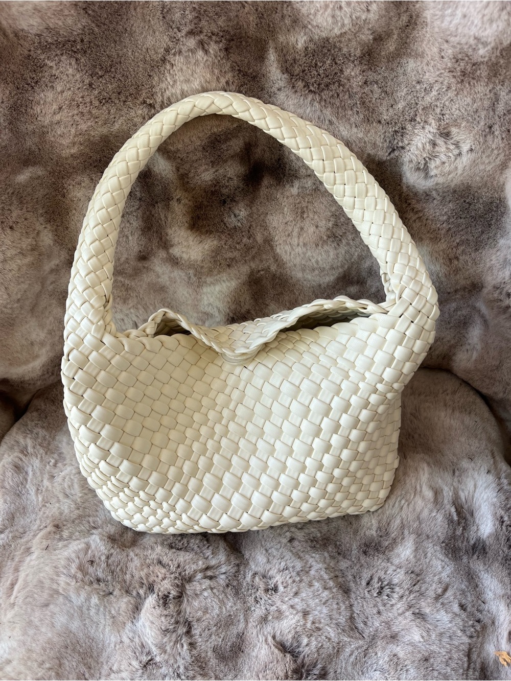 Amazon Woven Bag for Women with  Fashion  Hobo Underarm Bags white
